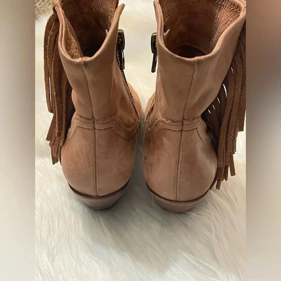 Sam Edelman Louie Western Bootie with Fringe Size 7.5 - Picture 7 of 13